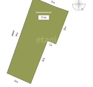 Дом 86м², 1-этажный, участок 8 сот.