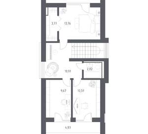 Дом 129м², 2-этажный, участок 6 сот.