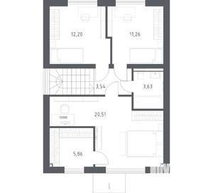 Дом 129м², 2-этажный, участок 6 сот.