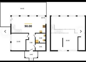 Коттедж 90м², 1-этажный, участок 10 сот.