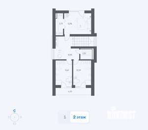 Дом 129м², 2-этажный, участок 6 сот.