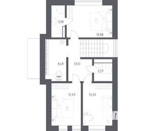 Дом 140м², 2-этажный, участок 6 сот.