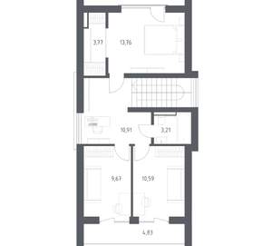 Дом 129м², 2-этажный, участок 6 сот.