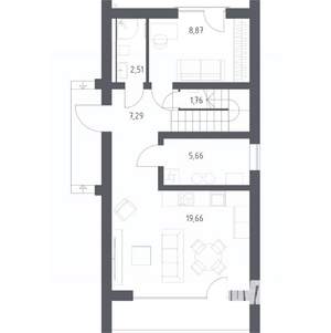 Дом 99м², 2-этажный, участок 5 сот.