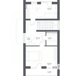 Дом 99м², 2-этажный, участок 5 сот.