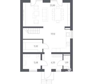 Дом 133м², 2-этажный, участок 6 сот.