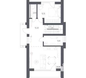 Дом 129м², 2-этажный, участок 7 сот.