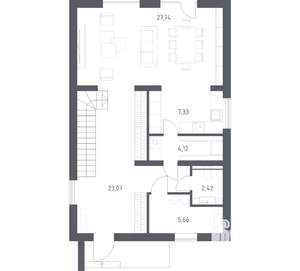Дом 151м&sup2;, 2-этажный, участок 6 сот.  
