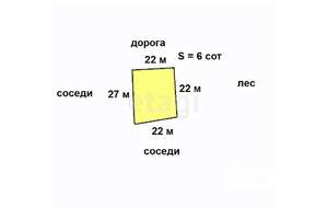 Дом 60м², 1-этажный, участок 6 сот.  