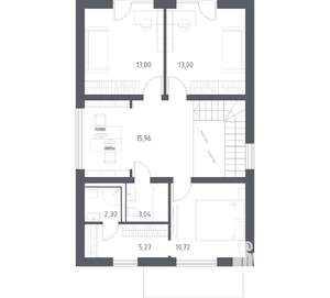 Дом 151м&sup2;, 2-этажный, участок 6 сот.  