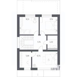 Дом 117м², 2-этажный, участок 6 сот.  