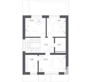 Дом 117м&sup2;, 2-этажный, участок 7 сот.  
