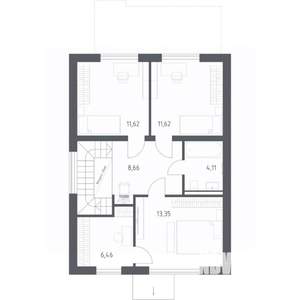 Дом 110м², 2-этажный, участок 6 сот.  