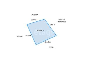 Дом 46м&sup2;, 1-этажный, участок 5 сот.  