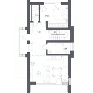 Дом 129м², 2-этажный, участок 6 сот.  