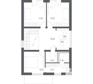 Дом 151м&sup2;, 2-этажный, участок 6 сот.  