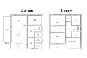 Коттедж 185м², 2-этажный, участок 8 сот.  