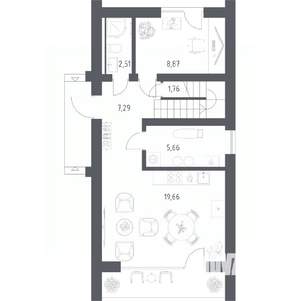 Дом 110м², 2-этажный, участок 6 сот.  