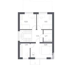 Дом 113м&sup2;, 2-этажный, участок 5 сот.  