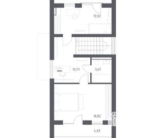 Дом 99м&sup2;, 2-этажный, участок 5 сот.  