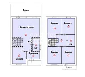 Коттедж 125м², 2-этажный, участок 5 сот.  