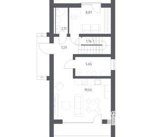 Дом 110м&sup2;, 2-этажный, участок 7 сот.  