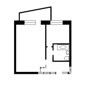 1-к квартира, на длительный срок, 38м2, 1/9 этаж