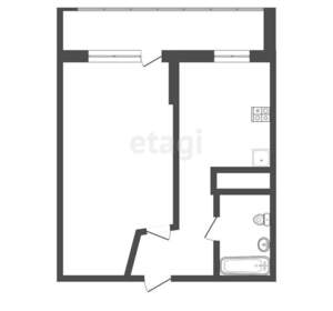 1-к квартира, вторичка, 31м2, 7/14 этаж