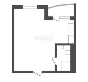1-к квартира, вторичка, 42м2, 6/15 этаж