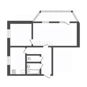 2-к квартира, вторичка, 36м2, 5/5 этаж