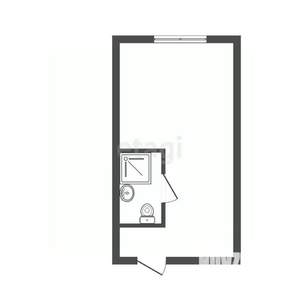 Студия квартира, вторичка, 18м2, 5/5 этаж