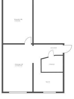 2-к квартира, вторичка, 44м2, 3/5 этаж