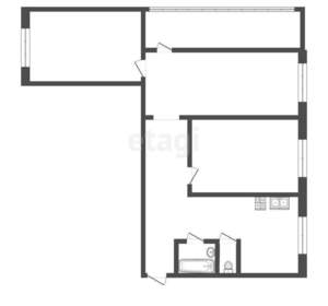 3-к квартира, вторичка, 69м2, 5/9 этаж