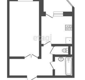 1-к квартира, вторичка, 47м2, 8/10 этаж