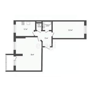 3-к квартира, вторичка, 61м2, 7/17 этаж