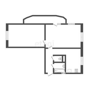 2-к квартира, вторичка, 46м2, 3/5 этаж