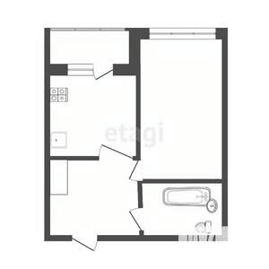 1-к квартира, вторичка, 40м2, 2/9 этаж