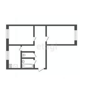 2-к квартира, вторичка, 45м2, 5/5 этаж
