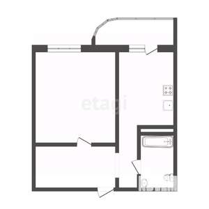 1-к квартира, вторичка, 41м2, 2/17 этаж
