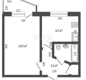 1-к квартира, вторичка, 29м2, 5/5 этаж