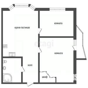 2-к квартира, вторичка, 60м2, 3/15 этаж