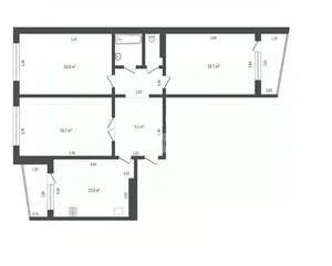 3-к квартира, вторичка, 91м2, 1/10 этаж