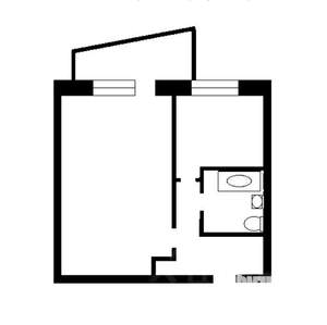 1-к квартира, вторичка, 36м2, 6/9 этаж