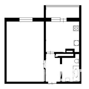 1-к квартира, вторичка, 42м2, 2/9 этаж
