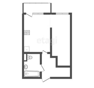 Студия квартира, вторичка, 36м2, 3/9 этаж