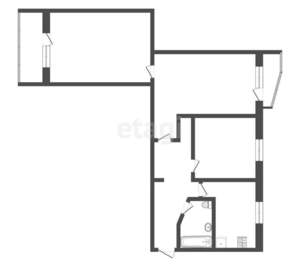 3-к квартира, вторичка, 60м2, 7/9 этаж