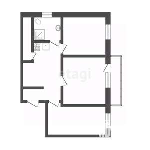 3-к квартира, вторичка, 72м2, 2/2 этаж