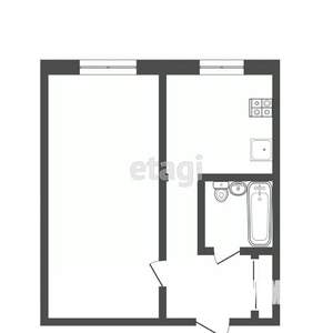 1-к квартира, вторичка, 32м2, 4/9 этаж