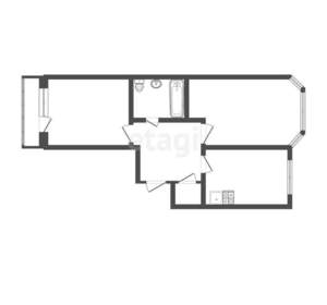 2-к квартира, вторичка, 67м2, 8/17 этаж