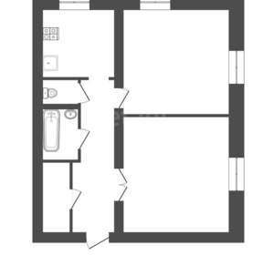 2-к квартира, вторичка, 59м2, 1/2 этаж